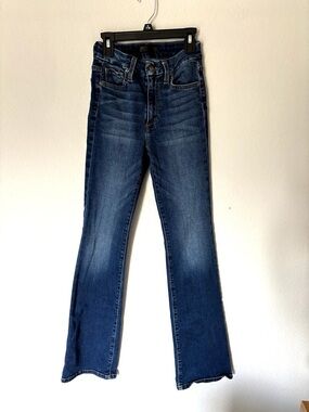 Joe’s Hi-Rise Curvy Bootcut Denim Jeans Women's Dark Blue Stretch